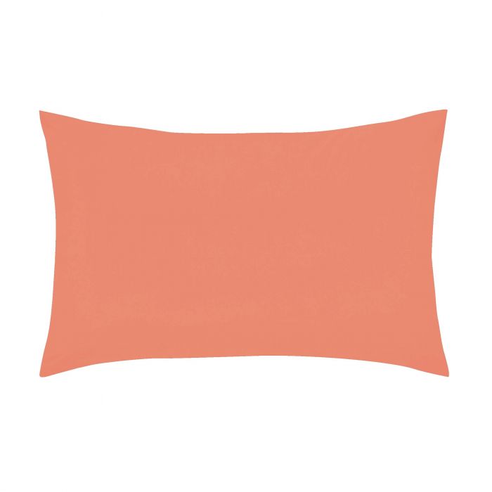 Plain Dye Housewife Pillowcase By Helena Springfield In Coral